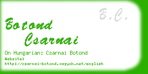 botond csarnai business card